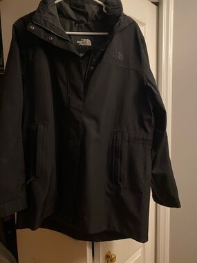 The North Face Black Hooded Rain Jacket